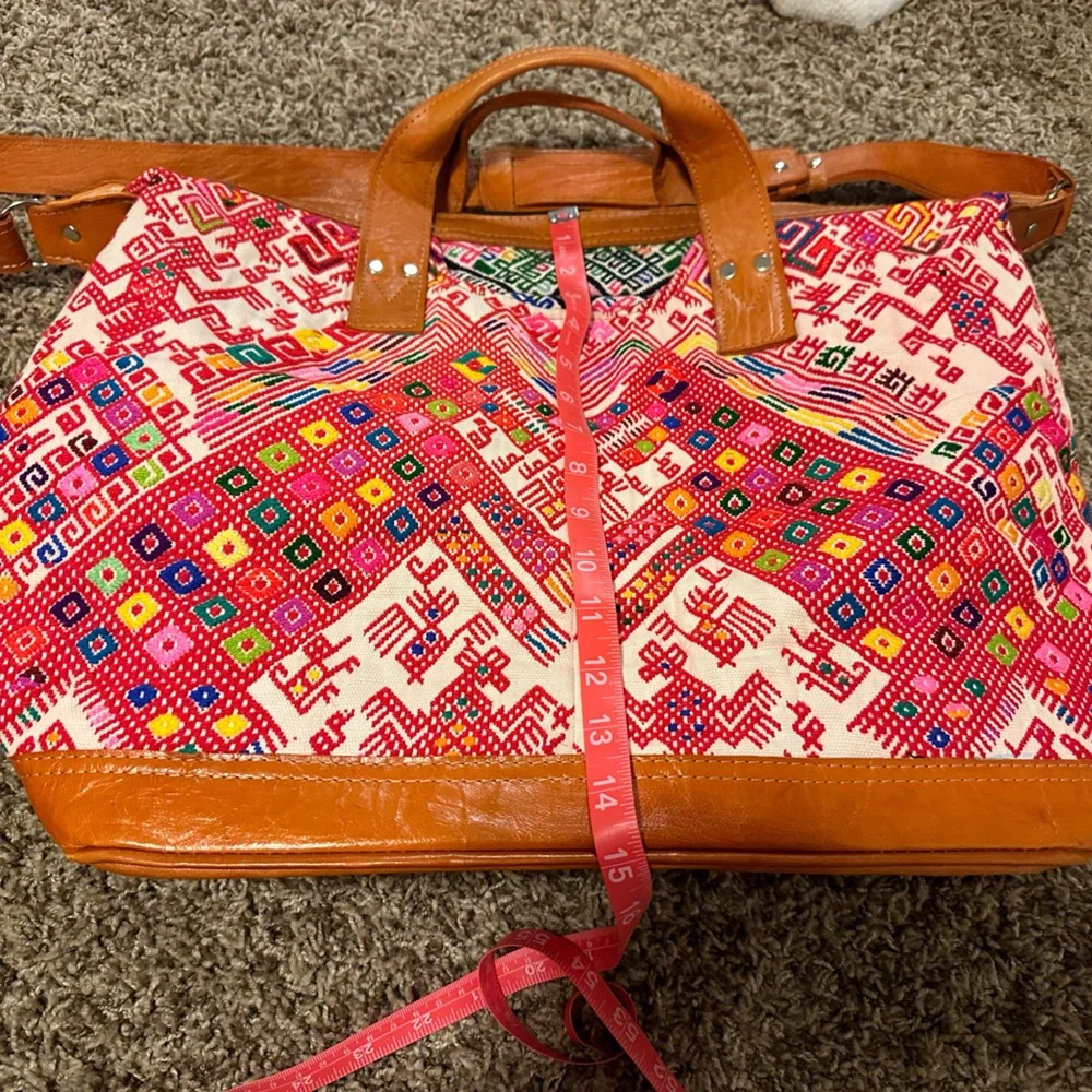 Nena & Co large woven and leather tote - Picture 15 of 16